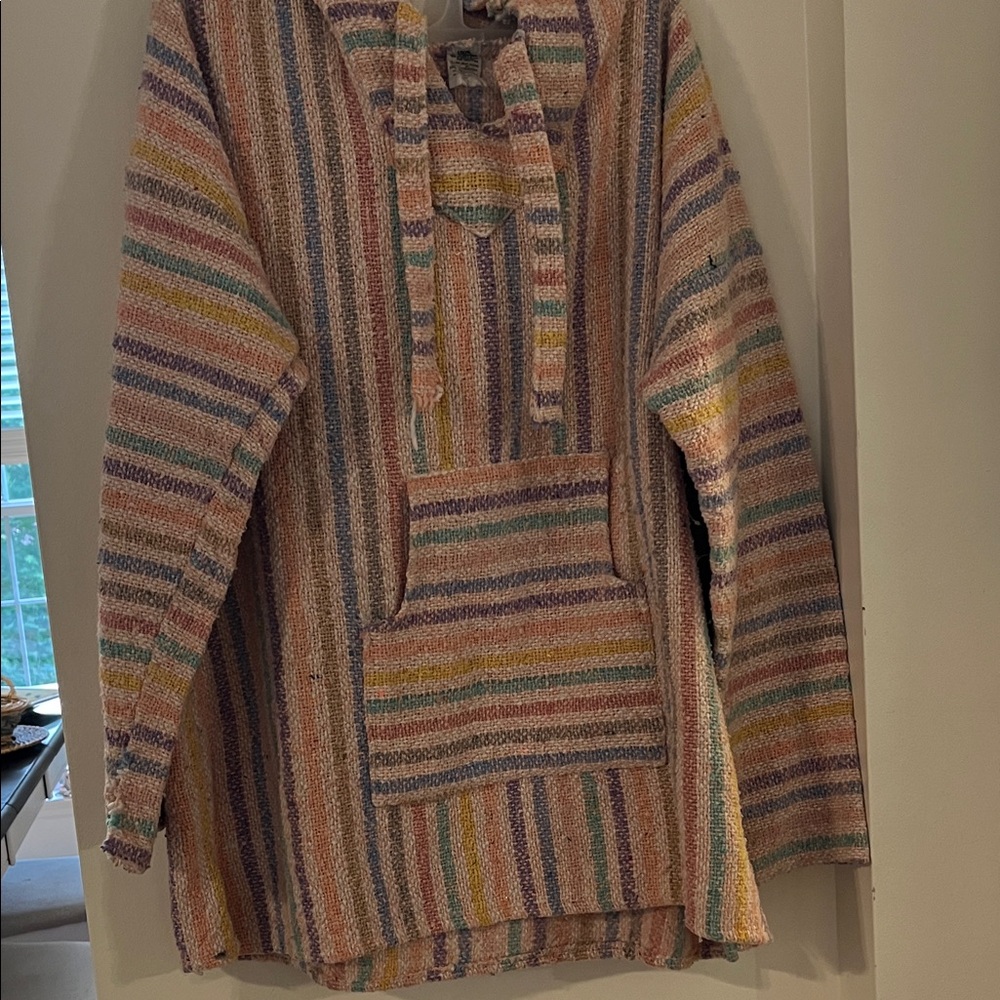 Multicolor Striped Women's Hoodie